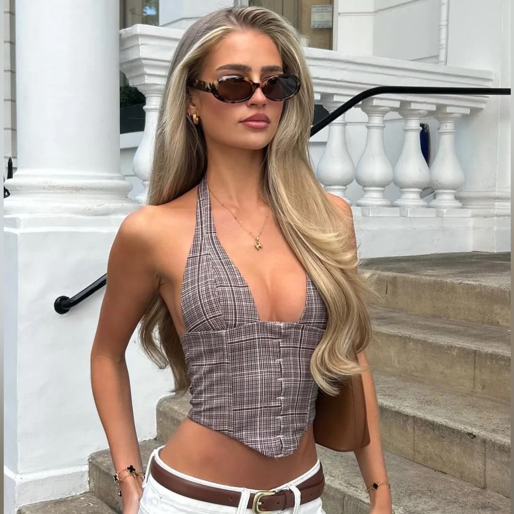 White Fox Throw It Away Bustier Mocha